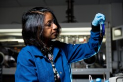 Young Middle Eastern Female Scientist conducting groundbreaking research